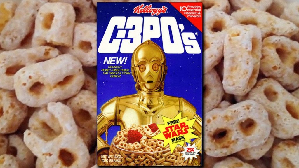 Which was a real "Star Wars" based breakfast cereal sold in the 1980s?