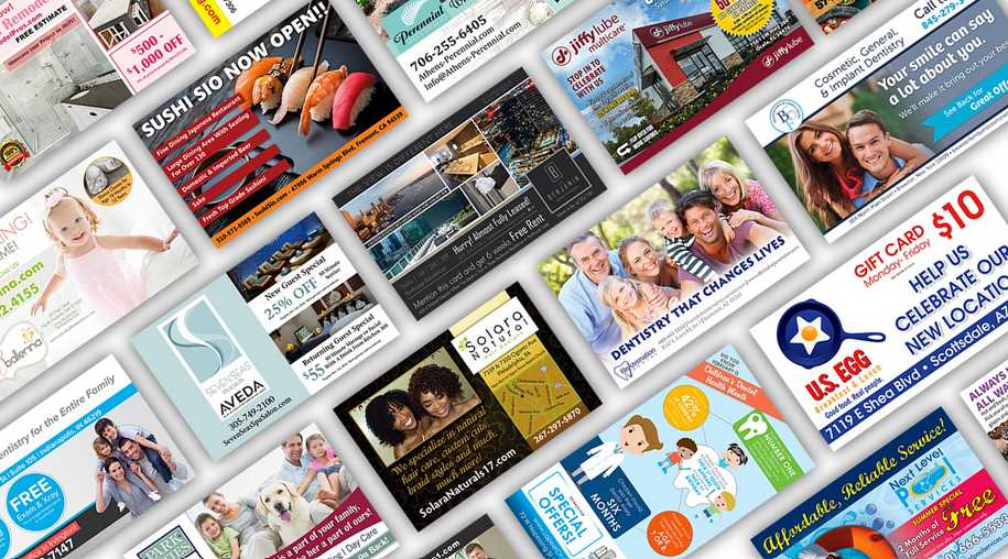 Collection of diverse postcards
