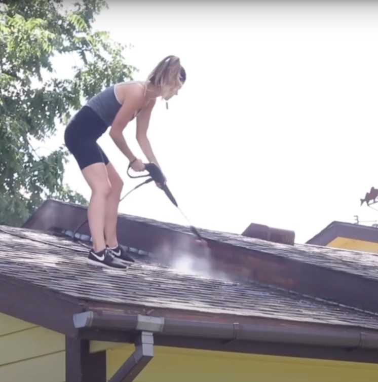 Is pressure washing roofs safe for professionals?
